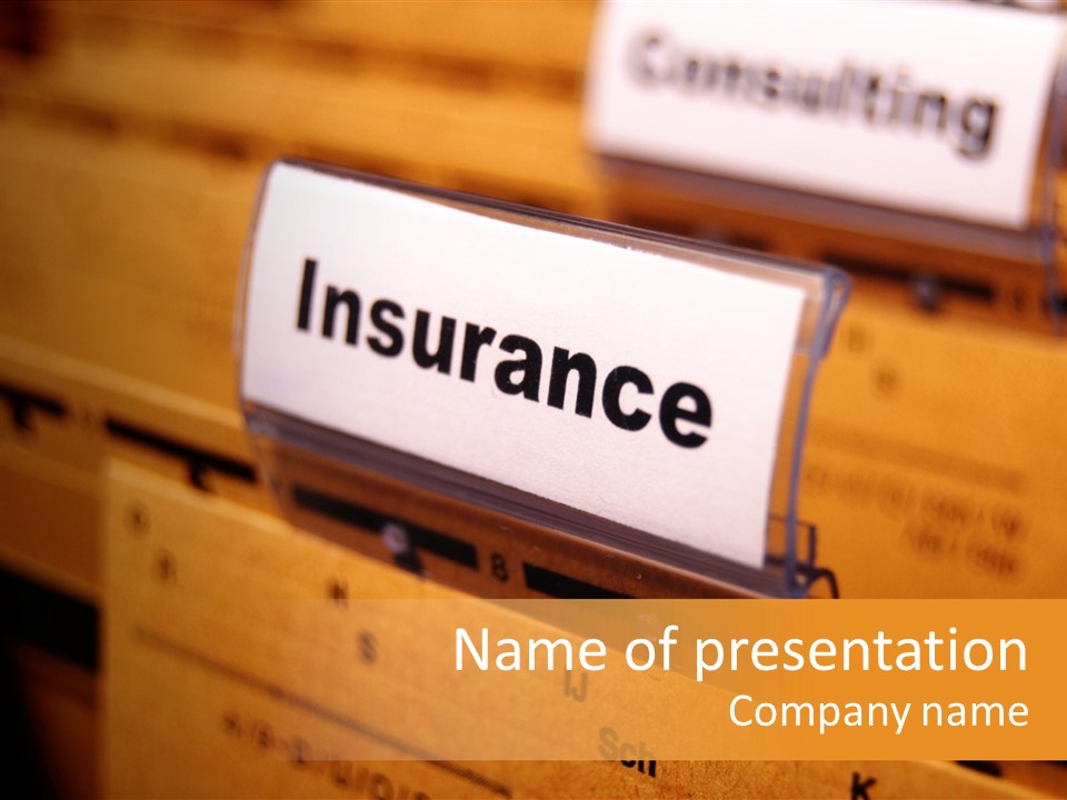 Financial Insurance Insure PowerPoint Template