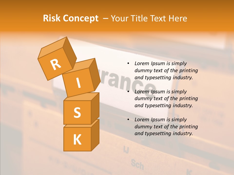 Financial Insurance Insure PowerPoint Template
