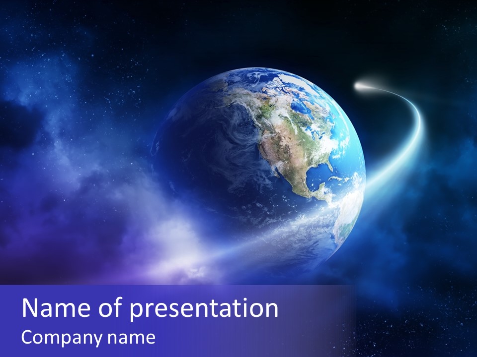 Close Conceptual Universe PowerPoint Template