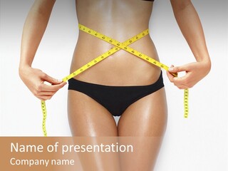 Calories Weightloss Belly PowerPoint Template