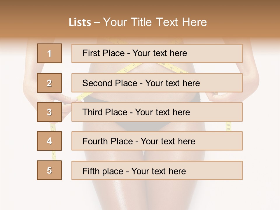 Calories Weightloss Belly PowerPoint Template