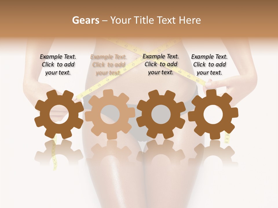 Calories Weightloss Belly PowerPoint Template