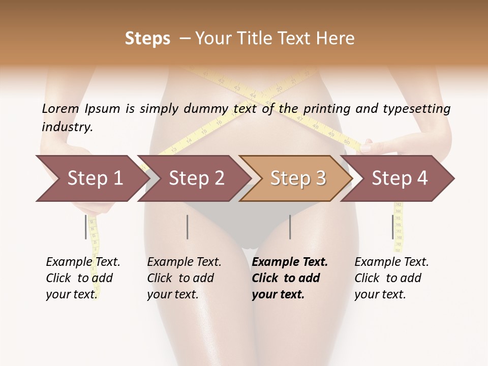 Calories Weightloss Belly PowerPoint Template