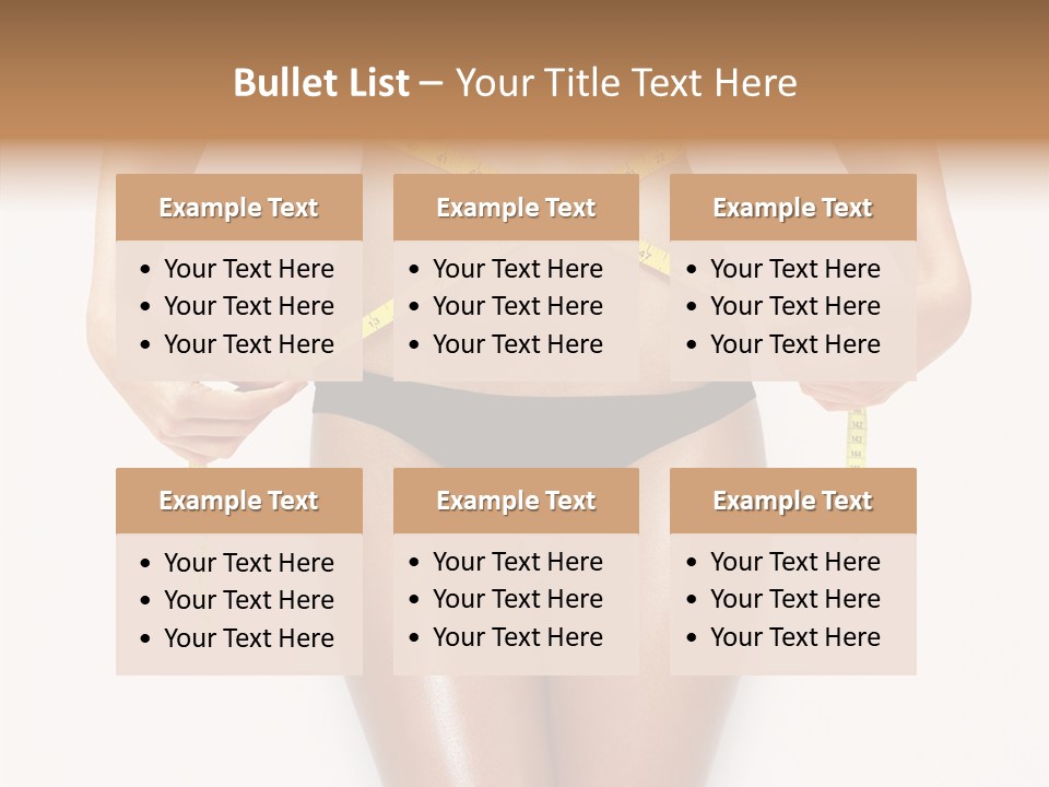 Calories Weightloss Belly PowerPoint Template