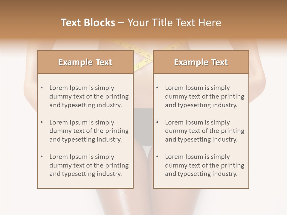 Calories Weightloss Belly PowerPoint Template