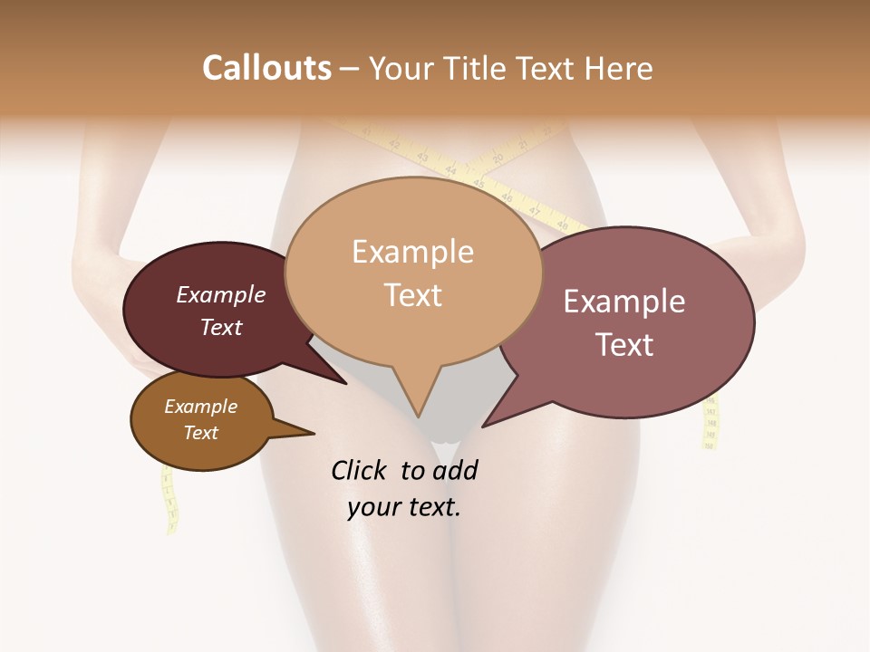 Calories Weightloss Belly PowerPoint Template