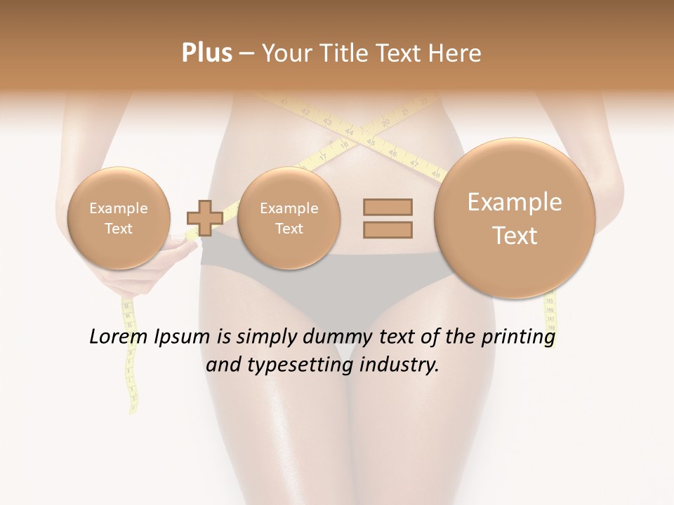 Calories Weightloss Belly PowerPoint Template