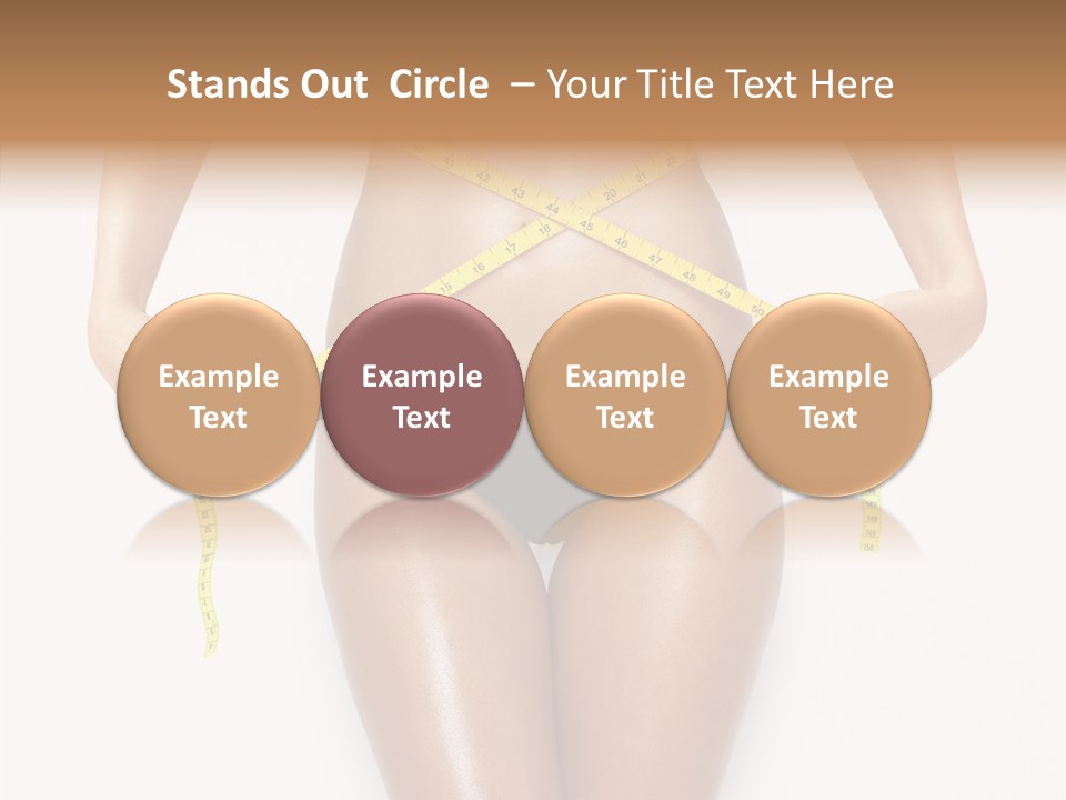 Calories Weightloss Belly PowerPoint Template