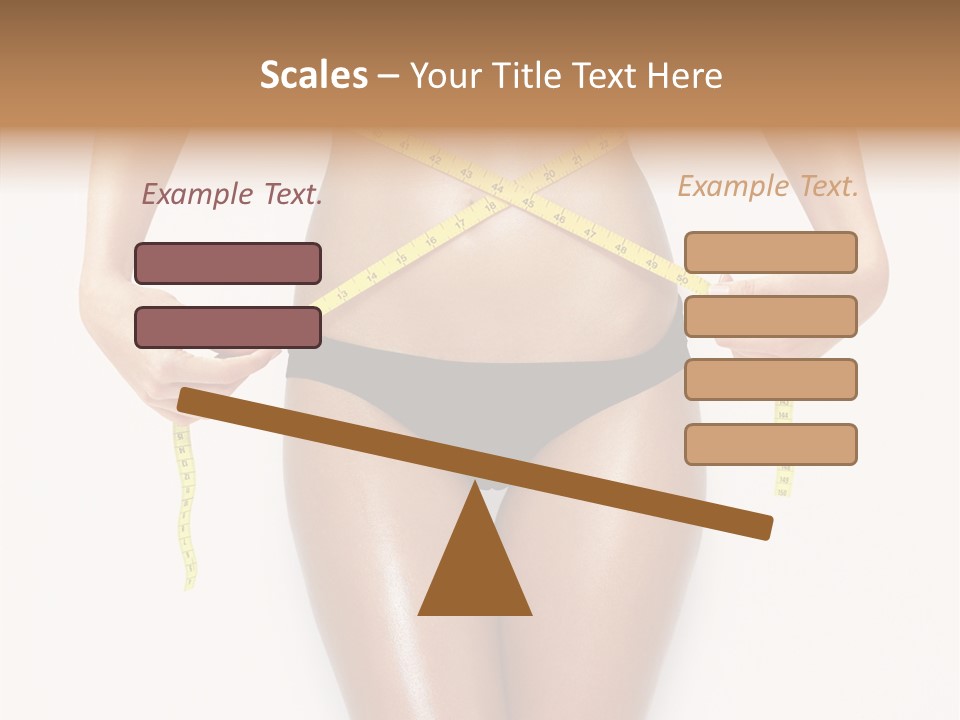 Calories Weightloss Belly PowerPoint Template
