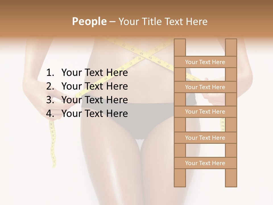 Calories Weightloss Belly PowerPoint Template