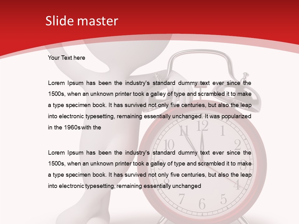 White Person Red PowerPoint Template