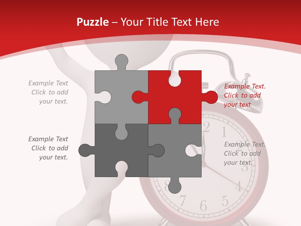 White Person Red PowerPoint Template