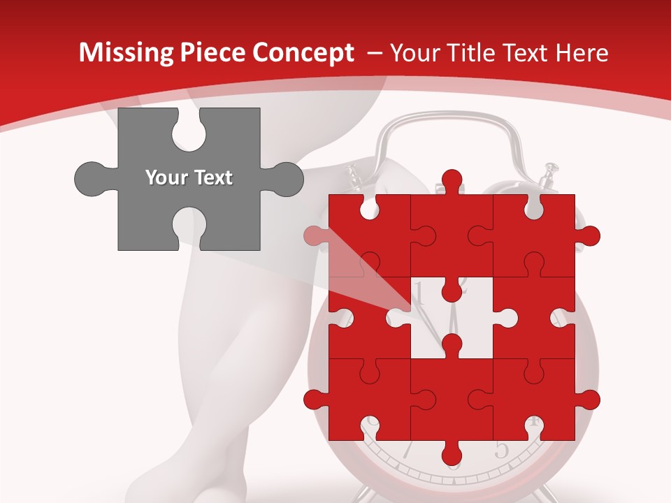 White Person Red PowerPoint Template