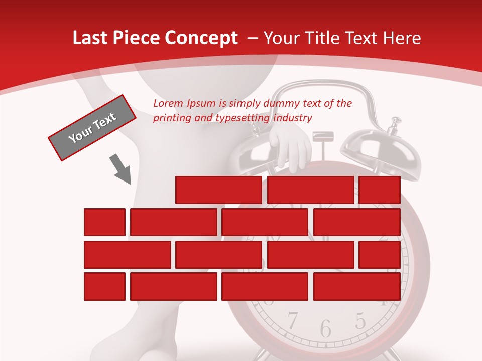 White Person Red PowerPoint Template