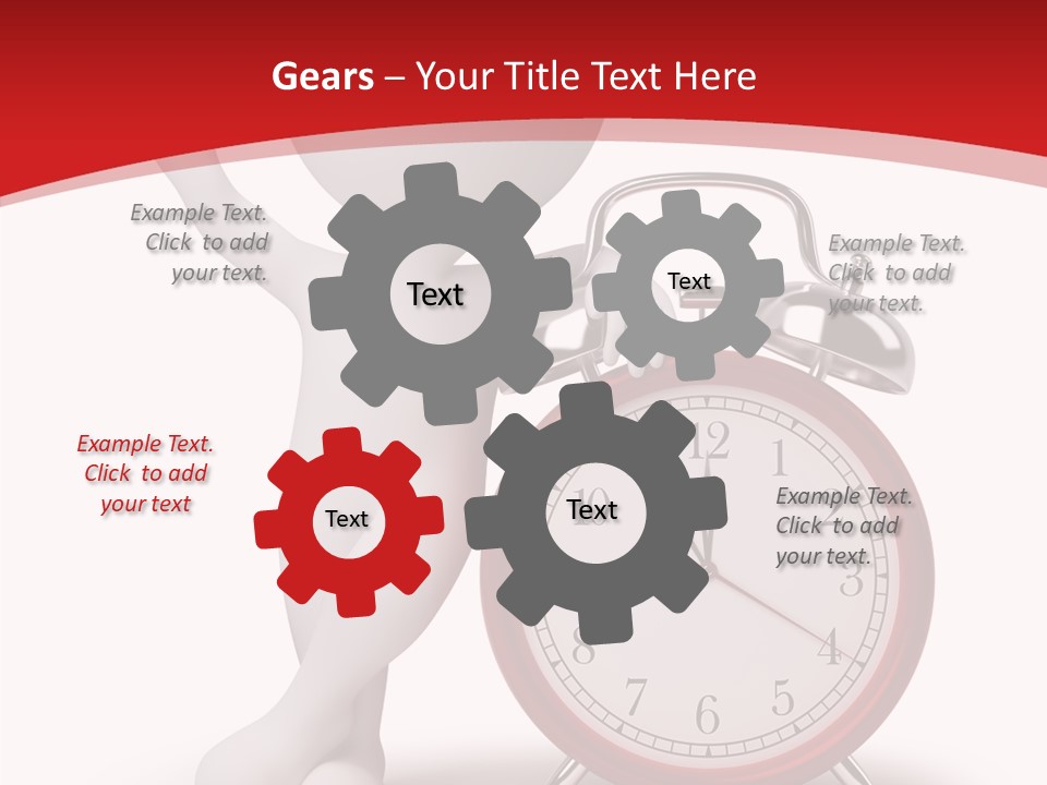 White Person Red PowerPoint Template