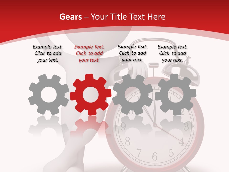 White Person Red PowerPoint Template