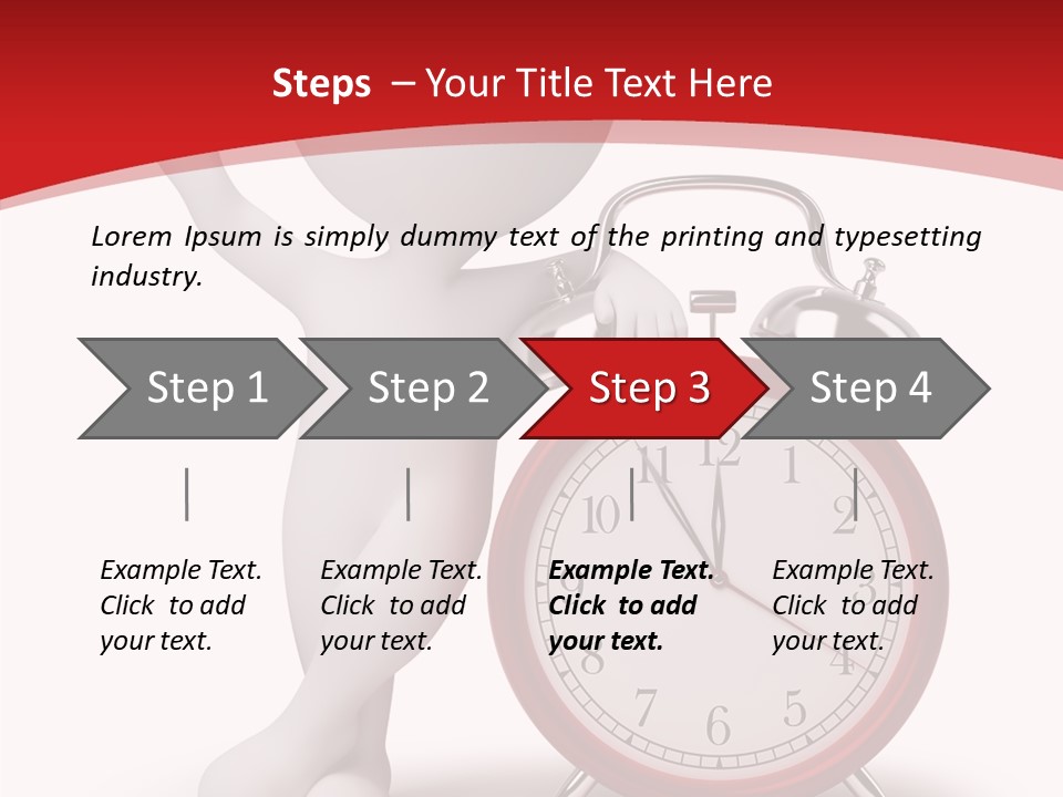 White Person Red PowerPoint Template