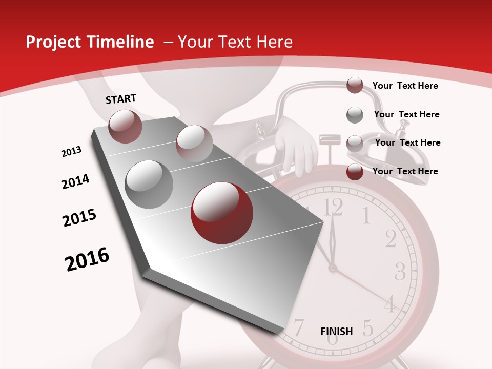 White Person Red PowerPoint Template