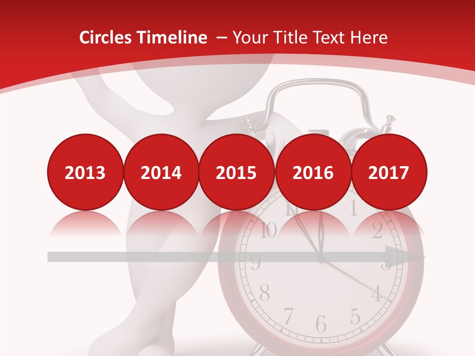 White Person Red PowerPoint Template