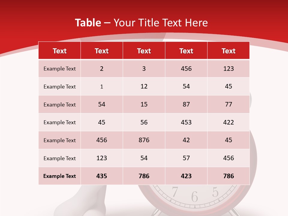 White Person Red PowerPoint Template
