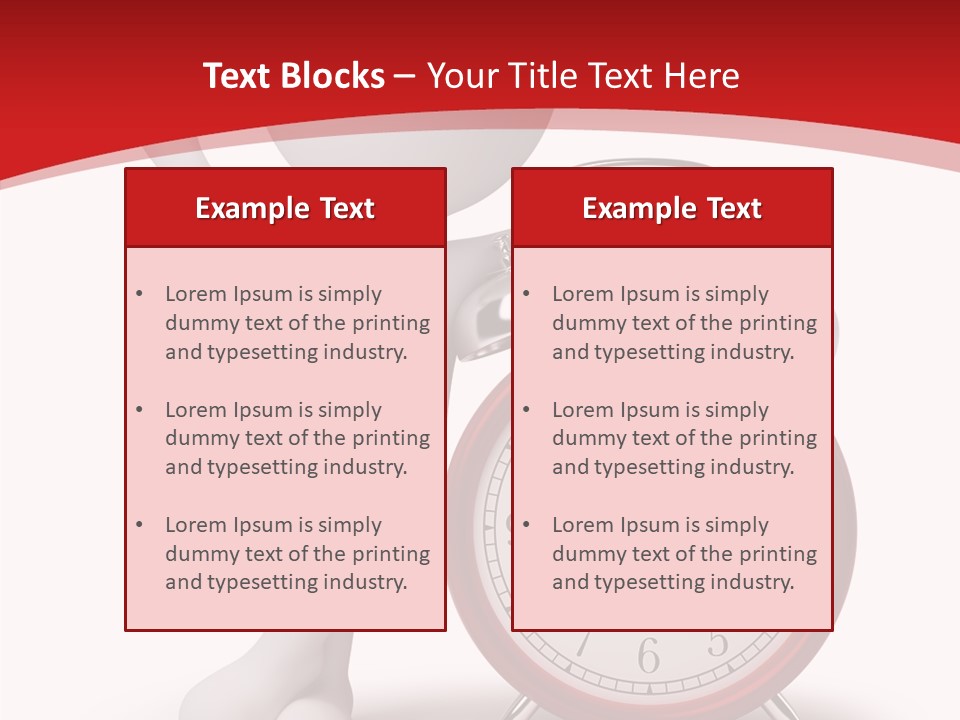 White Person Red PowerPoint Template