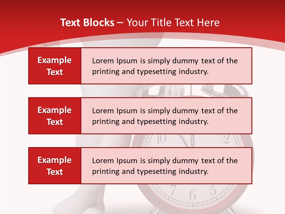 White Person Red PowerPoint Template