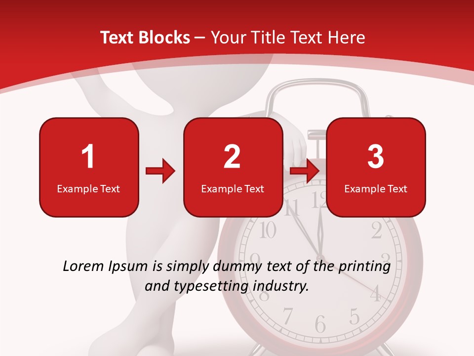 White Person Red PowerPoint Template
