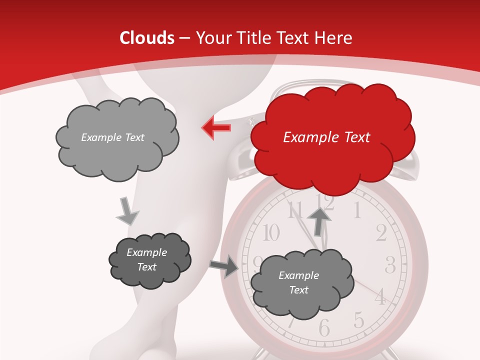 White Person Red PowerPoint Template