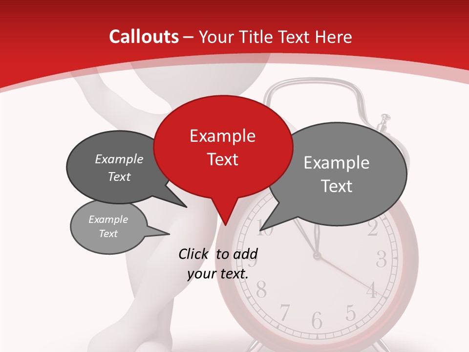 White Person Red PowerPoint Template