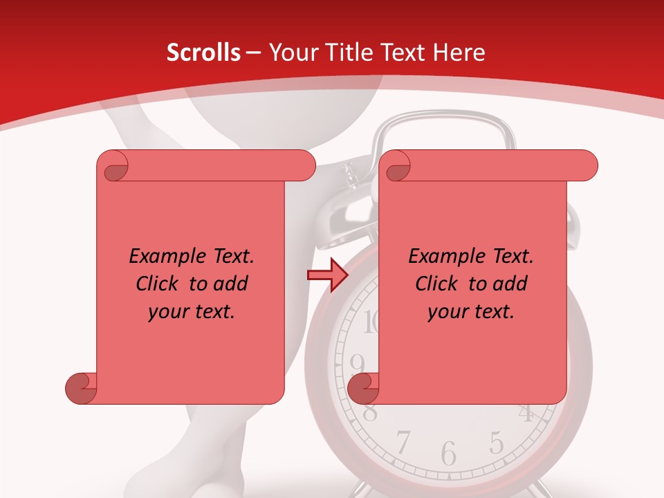 White Person Red PowerPoint Template