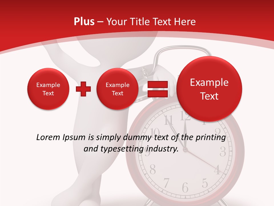 White Person Red PowerPoint Template