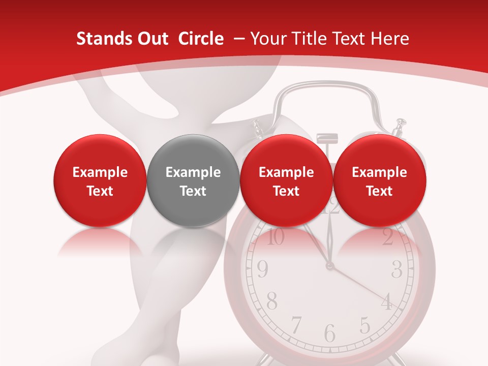 White Person Red PowerPoint Template
