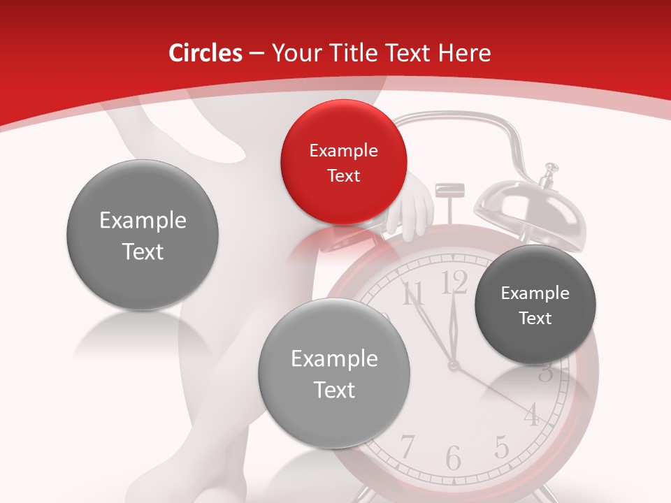 White Person Red PowerPoint Template