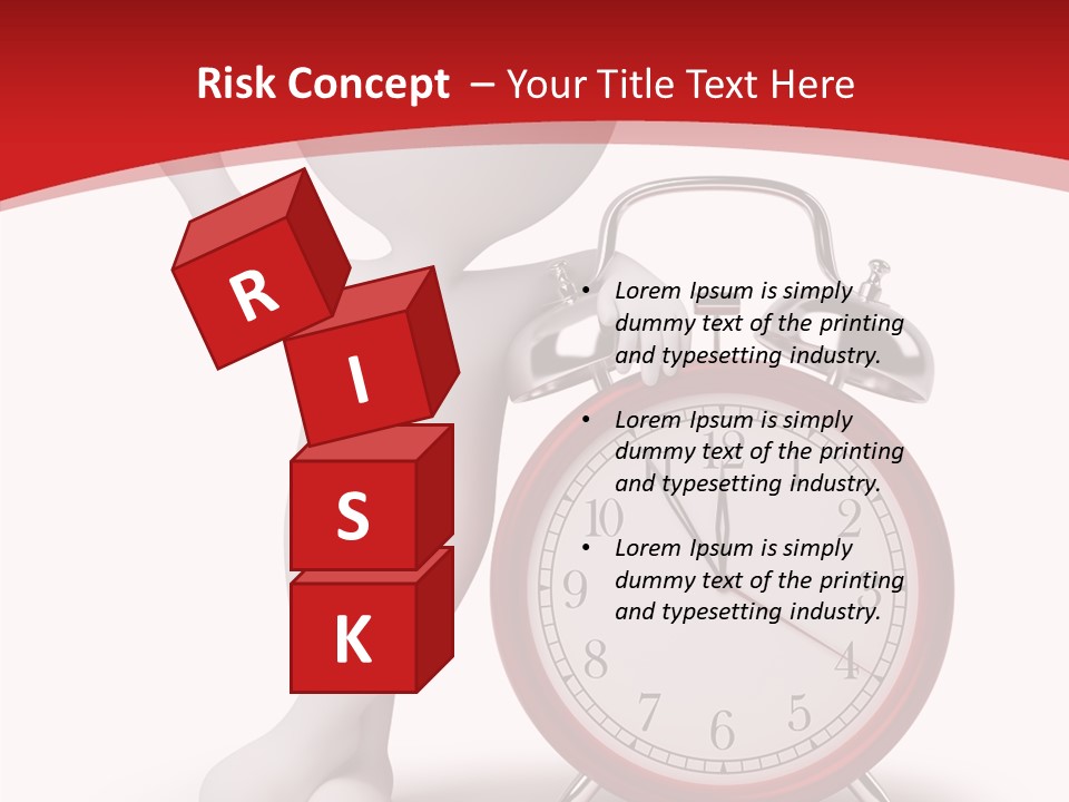 White Person Red PowerPoint Template