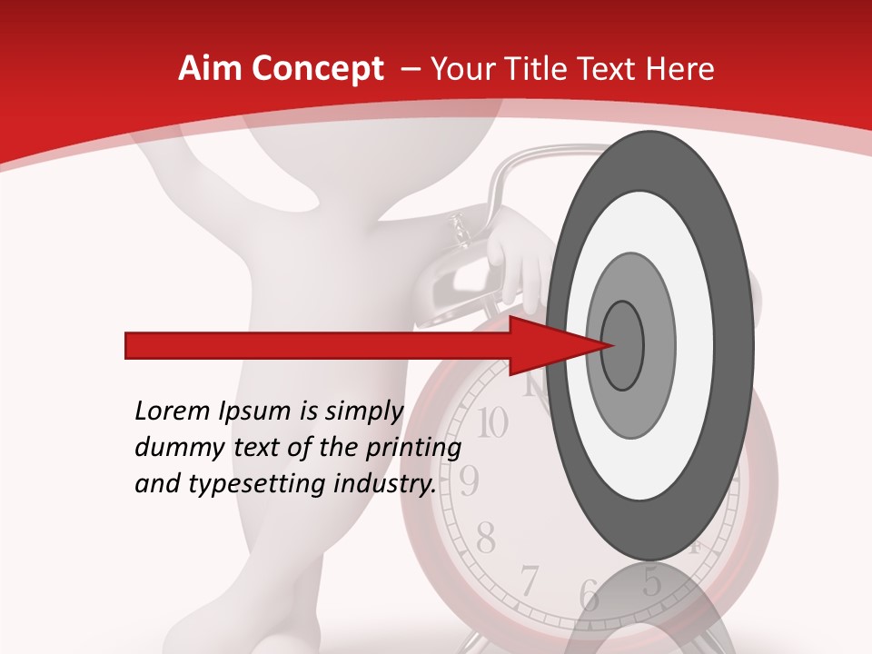 White Person Red PowerPoint Template