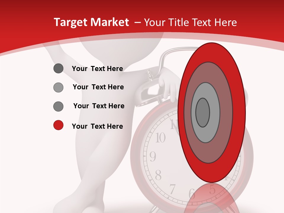 White Person Red PowerPoint Template