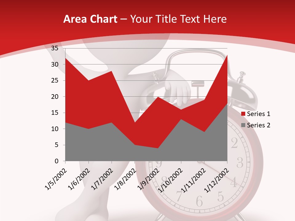 White Person Red PowerPoint Template