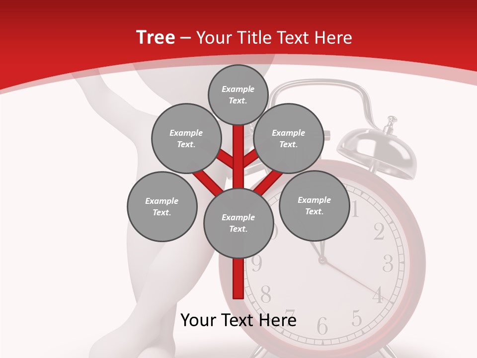 White Person Red PowerPoint Template