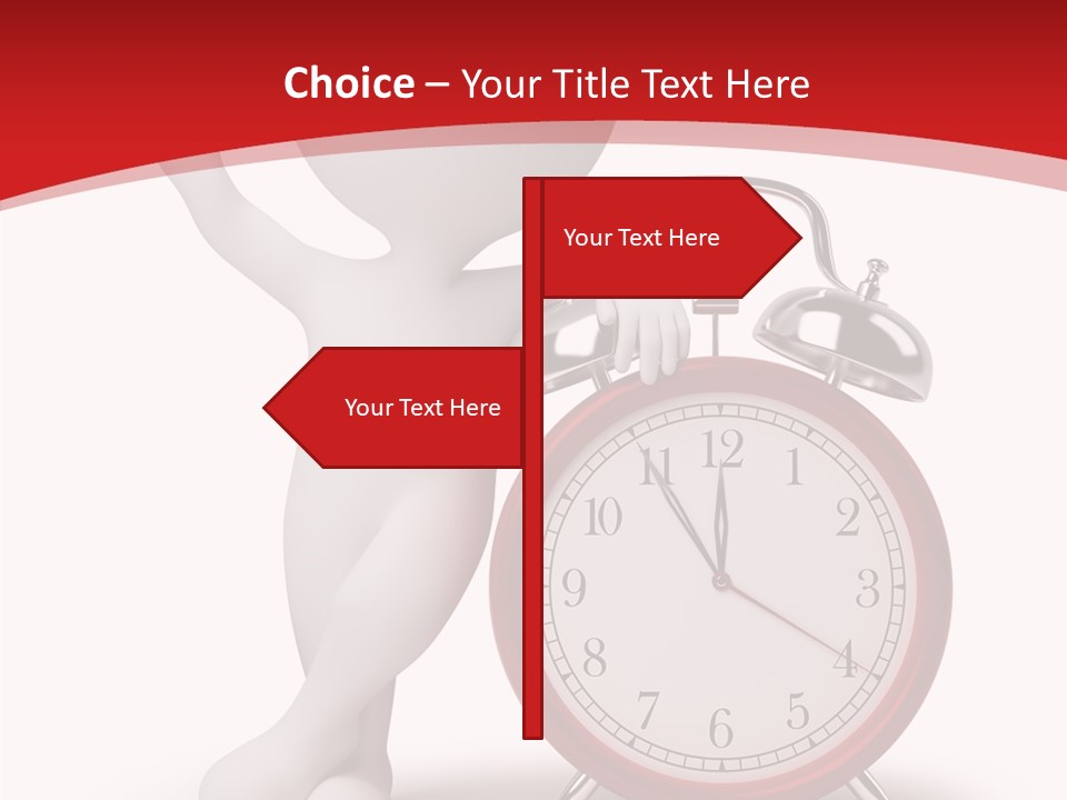 White Person Red PowerPoint Template