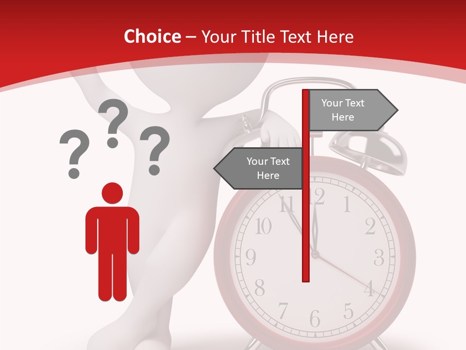 White Person Red PowerPoint Template