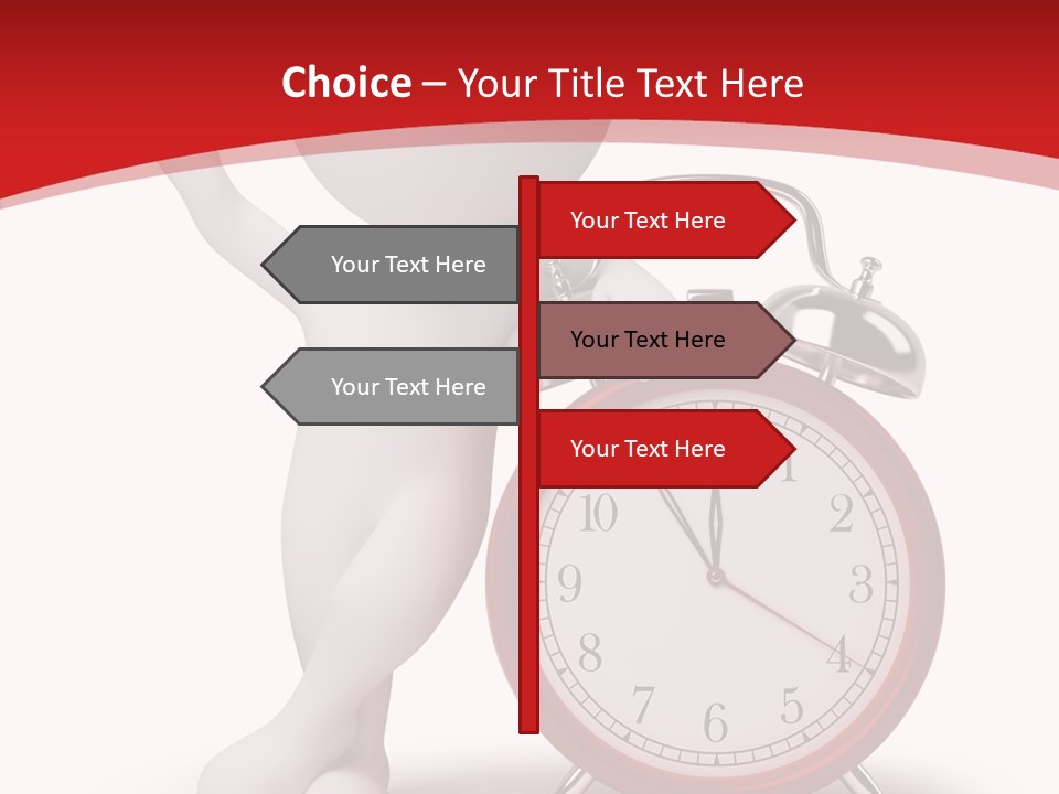 White Person Red PowerPoint Template