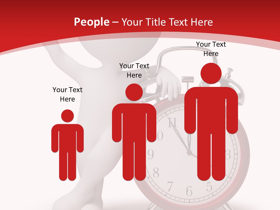 White Person Red PowerPoint Template