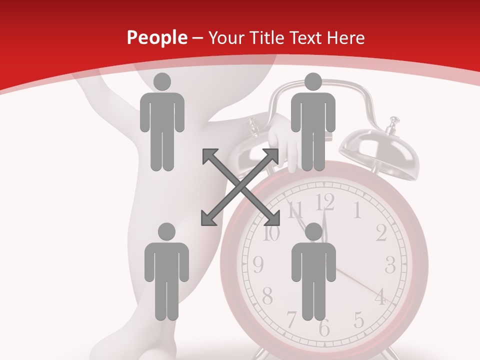 White Person Red PowerPoint Template