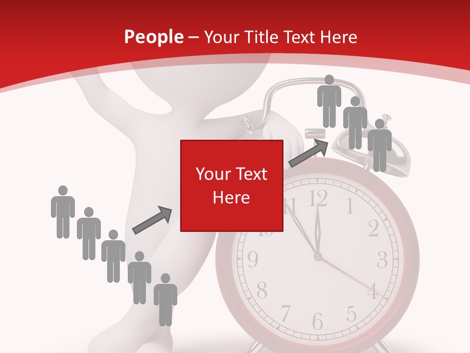 White Person Red PowerPoint Template
