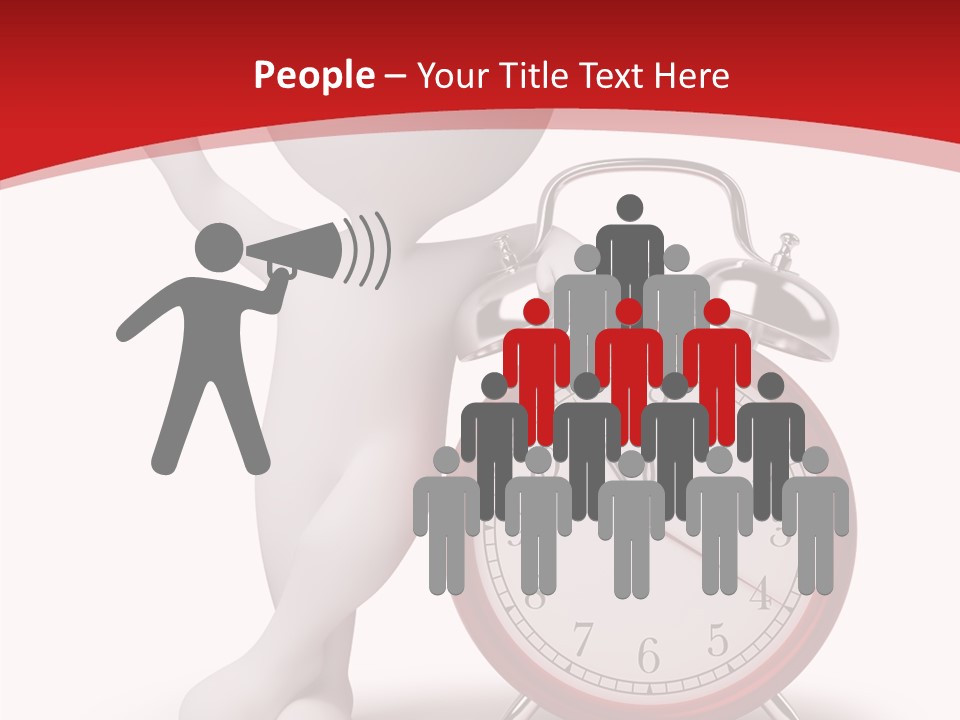 White Person Red PowerPoint Template