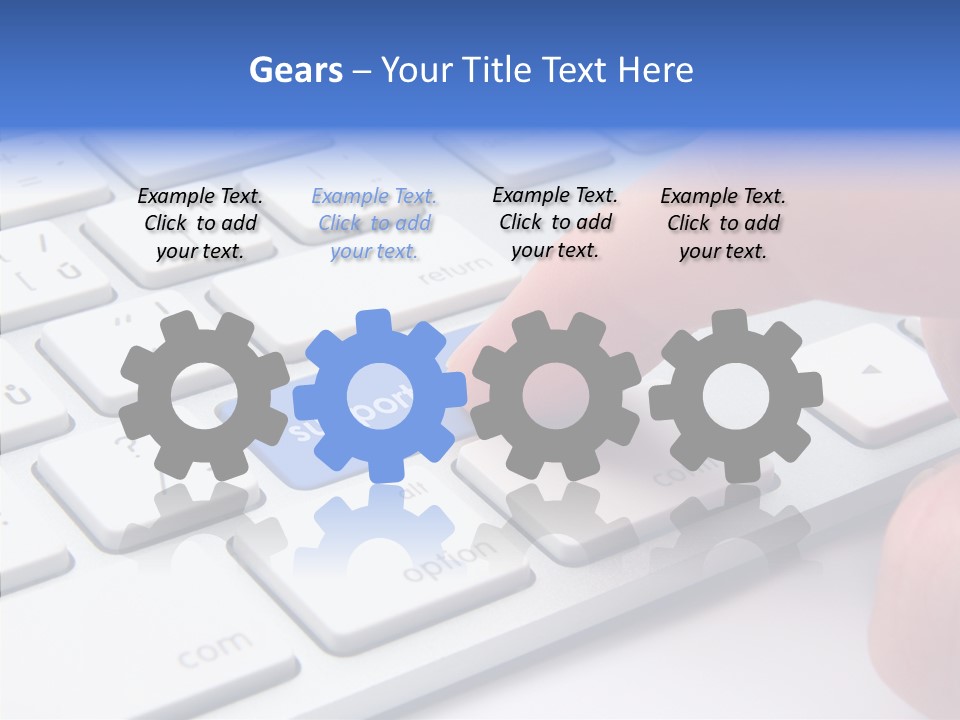 Computer Helpline Support PowerPoint Template