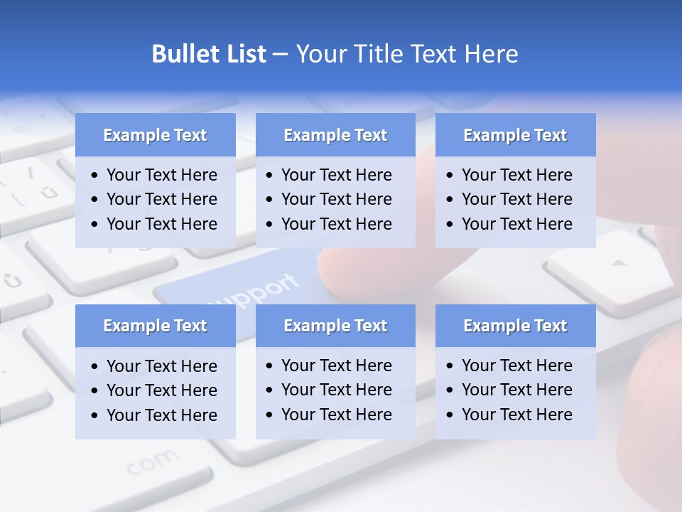 Computer Helpline Support PowerPoint Template