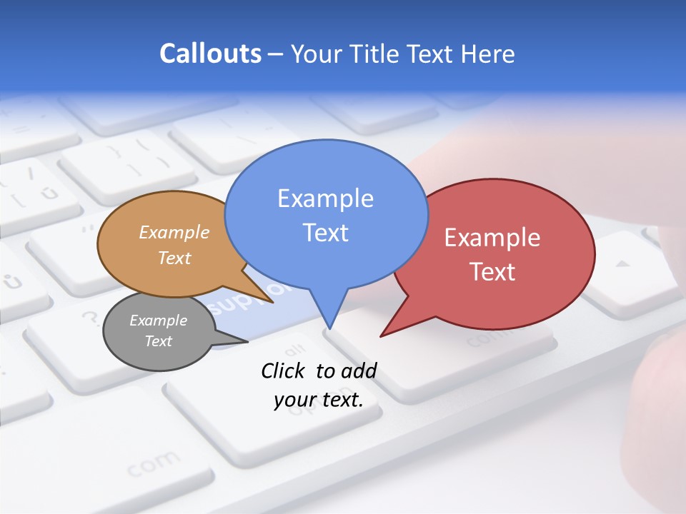 Computer Helpline Support PowerPoint Template