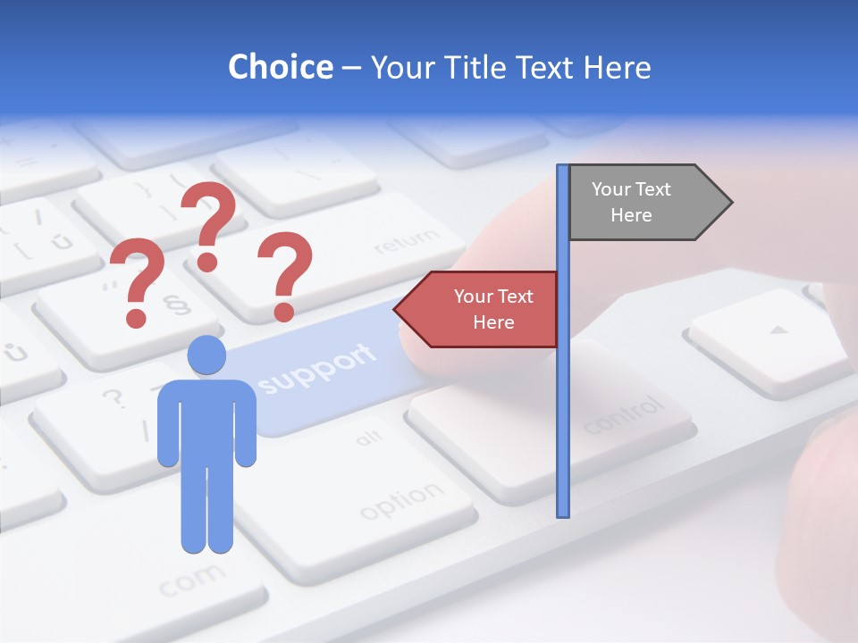 Computer Helpline Support PowerPoint Template
