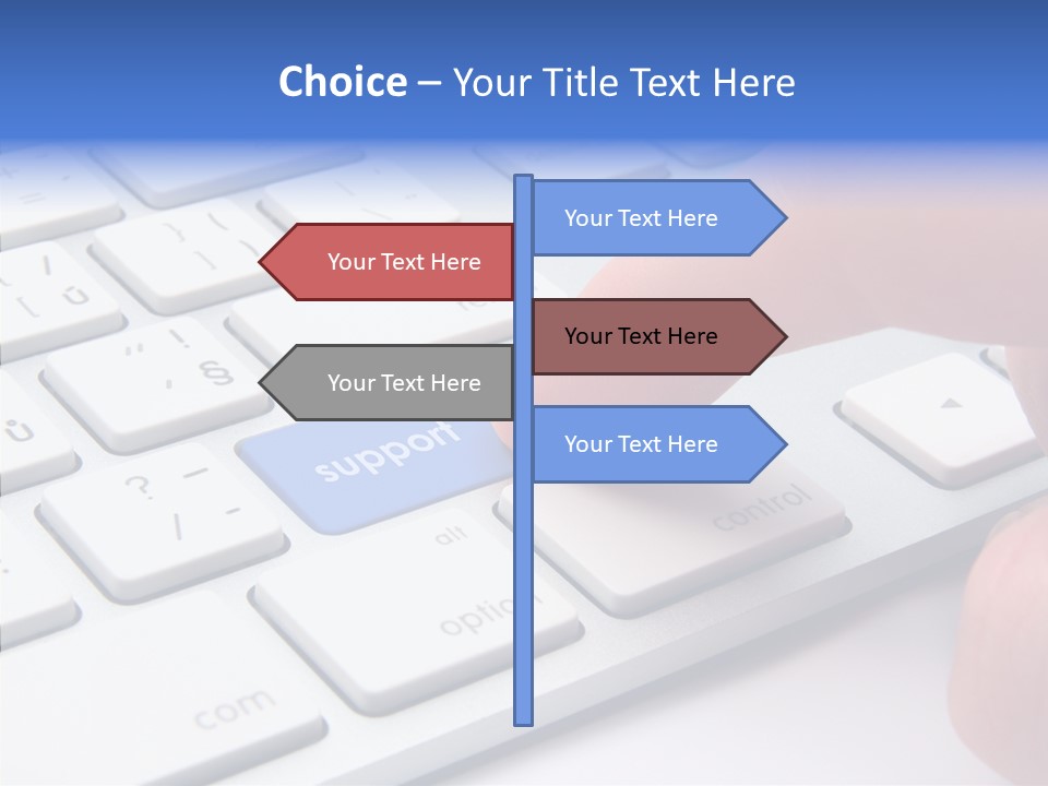 Computer Helpline Support PowerPoint Template